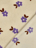 Poppy fabrics ecru flowers - sturdy teddy