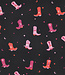 Poppy fabrics cowboy boots - fijne poplin katoen