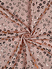 Poppy fabrics pink foil flowers - tetra / double gauze