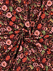 Poppy fabrics bordeaux bloemen - tricot