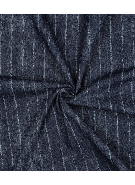 Poppy fabrics indigo subtle stripe - denim jeans