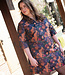 Poppy fabrics multicolor bloemen - jacquard