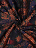 Poppy fabrics multicolor flowers - jacquard