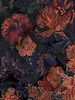 Poppy fabrics multicolor bloemen - jacquard