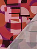 Poppy fabrics abstracte print roze - lenzing viscose