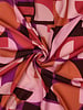 Poppy fabrics abstracte print roze - lenzing viscose