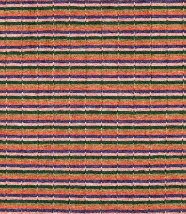 Poppy fabrics multicolor strepen - gebreide jacquard