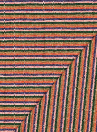 Poppy fabrics multicolor stripes - knitted jacquard