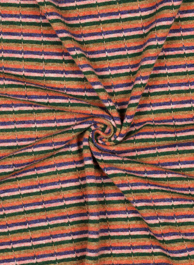 Poppy fabrics multicolor stripes - knitted jacquard