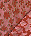 Poppy fabrics mauve bloemen - jacquard