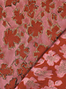 Poppy fabrics mauve flowers - jacquard
