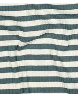 petrol streepjes - ribtricot