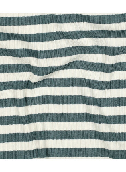 petrol streepjes - ribtricot