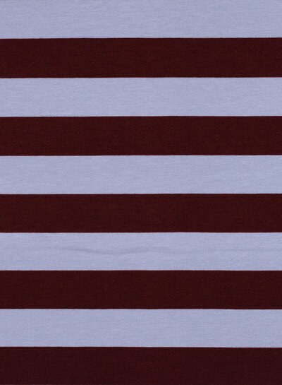 Poppy fabrics burgundy lilac stripes - soft sweater