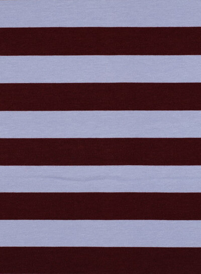 Poppy fabrics burgundy lilac stripes - soft sweater