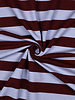 Poppy fabrics burgundy lilac stripes - soft sweater