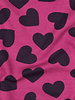 Poppy fabrics burgundy hearts on fuchsia - soft sweater