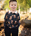 Poppy fabrics gebroken wit highland cow - zachte sweater
