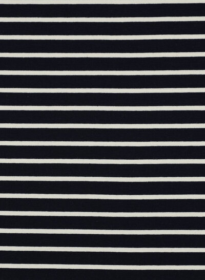Madeline zwart / wit gestreept - tricot