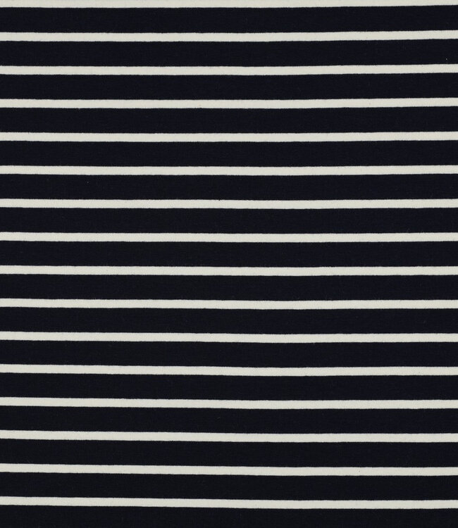Madeline zwart / wit gestreept - tricot