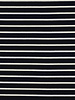 Madeline zwart / wit gestreept - tricot