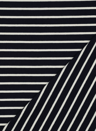 Madeline zwart / wit gestreept - tricot