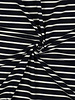 Madeline zwart / wit gestreept - tricot