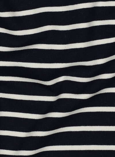 Madeline zwart / wit gestreept - tricot