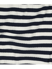 Poppy fabrics marine streepjes - geribbelde tricot