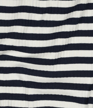 Poppy fabrics navy stripes - ribbed knit