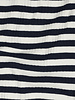 Poppy fabrics marine streepjes - geribbelde tricot