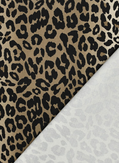 Poppy fabrics leopard - cotton twill light stretch