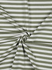 Madeline zacht groen / wit gestreept - tricot