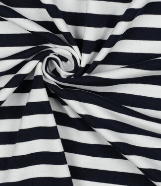 Madeline navy blue / white striped - jersey