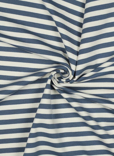 Madeline jeans/ ecru striped - beautiful sturdy French terry