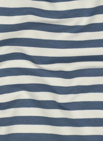 Madeline jeans/ ecru gestreept - prachtige stevige french terry