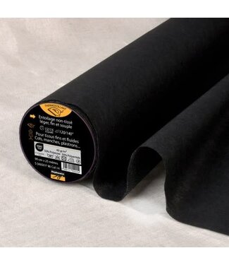 Thin & flexible fusible interfacing black (alternative to Vlieseline® H180)