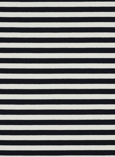 Madeline navy blue / ecru striped - beautiful sturdy French terry