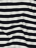 Madeline marineblauw / ecru gestreept - prachtige stevige french terry