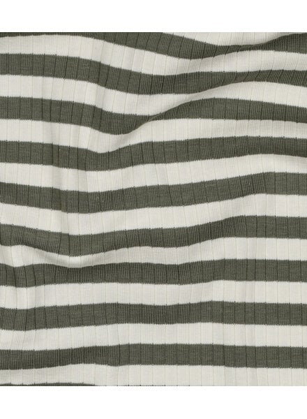 khaki streepjes - ribtricot