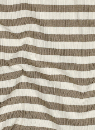 Madeline sand stripes - ribbed jersey