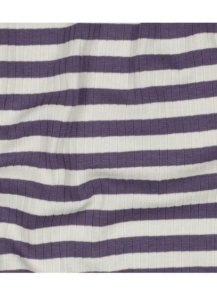 Madeline druifpaars streepjes - geribbelde tricot