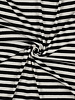 Madeline black stripes - ribbed knit