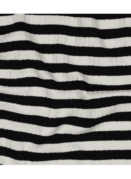 Madeline black stripes - ribbed knit
