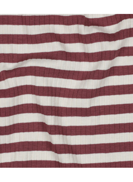 Madeline aubergine stripes - ribbed jersey