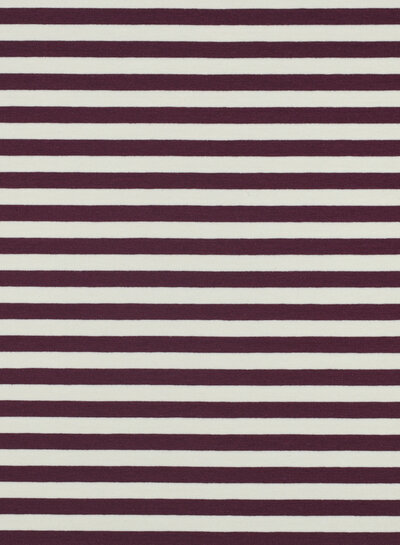 Madeline aubergine / ecru striped - beautiful sturdy French terry