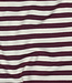 Madeline aubergine / ecru gestreept - prachtige stevige french terry