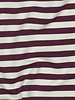 Madeline aubergine / ecru striped - beautiful sturdy French terry