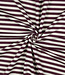 Madeline aubergine / ecru gestreept - prachtige stevige french terry