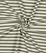 Madeline licht khaki / ecru gestreept - prachtige stevige french terry
